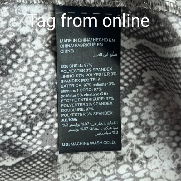 White House Black Market python snake print slip dress sz 8 - Picture 8 of 8